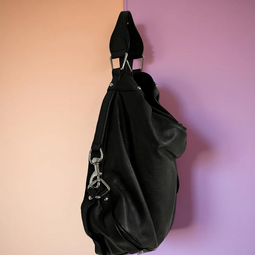 Rebecca Minkoff Black Leather Nikki Hobo bag purse - Picture 6 of 10